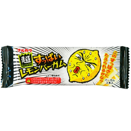 Chewing-gum au citron super acidulé