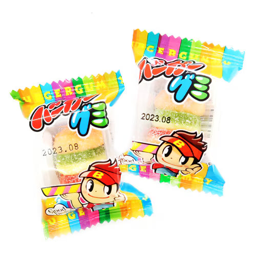 Bonbons gélifiés en forme de hamburger